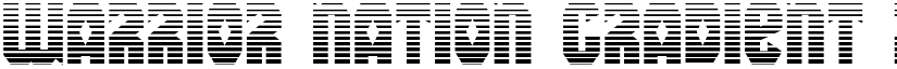 Warrior Nation Gradient Regular font