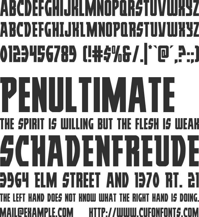 Prowler font preview