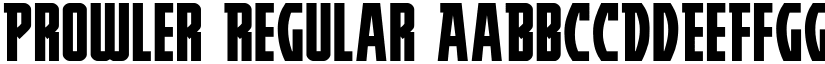 Prowler Regular font