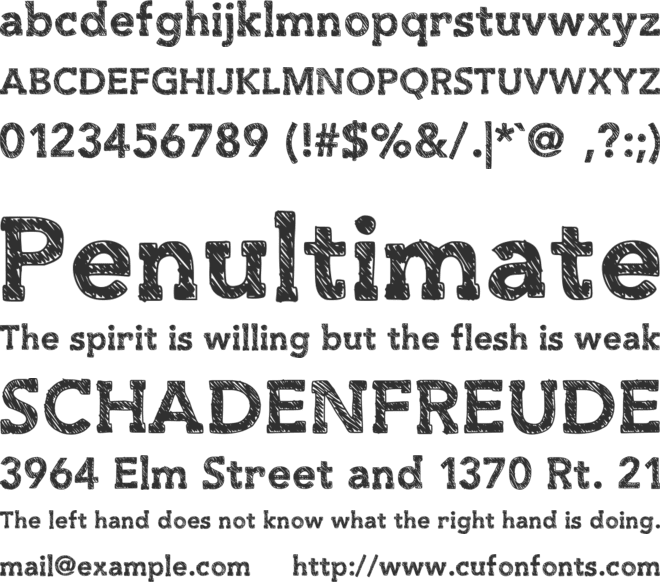 SlabThing font preview