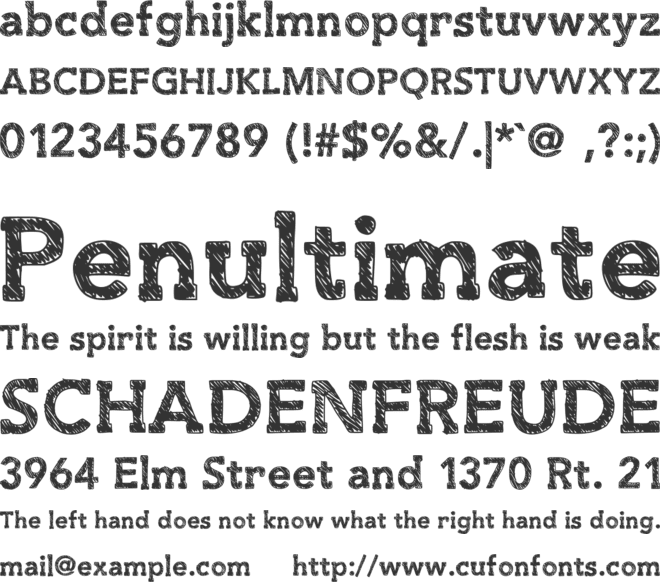 SlabThing font preview