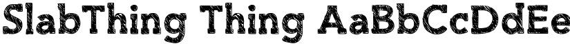 SlabThing Thing font