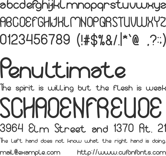 Your Smile font preview