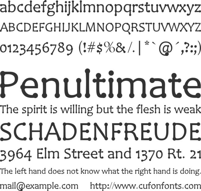 Aunty Lils Dots font preview