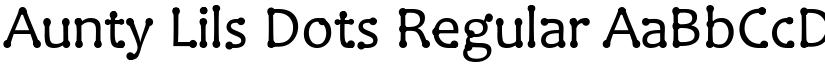 Aunty Lils Dots Regular font