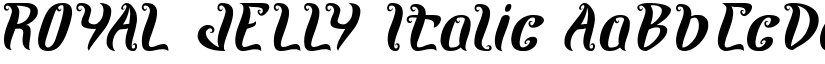 ROYAL JELLY Italic font