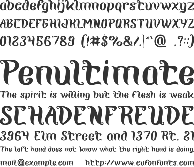 ROYAL JELLY font preview