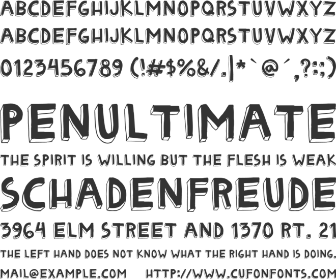 Matryoshka font preview