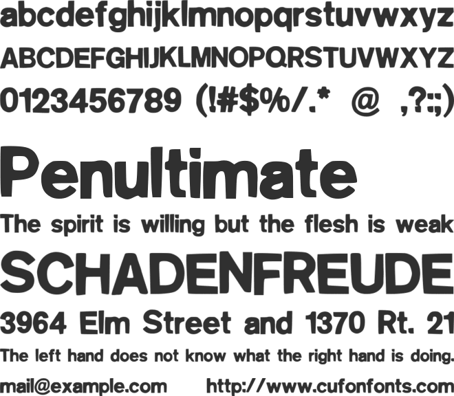 JumpParty font preview