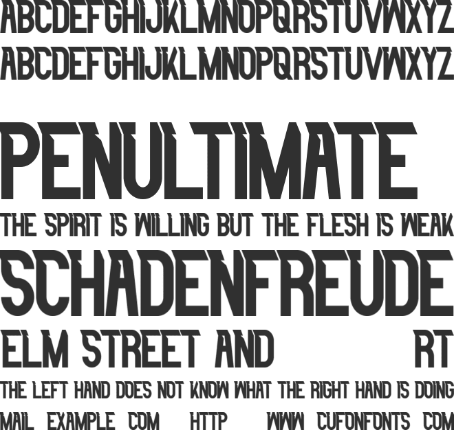 Longless Demo font preview