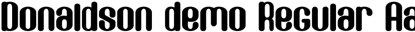 Donaldson demo Regular font