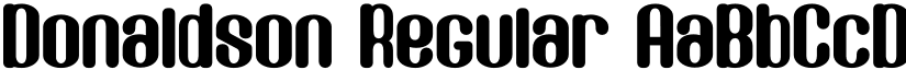 Donaldson Regular font