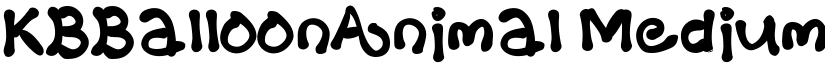 KBBalloonAnimal font download