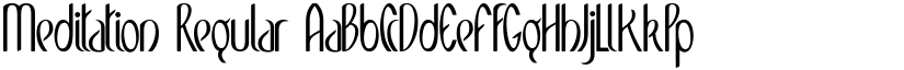 Meditation font download
