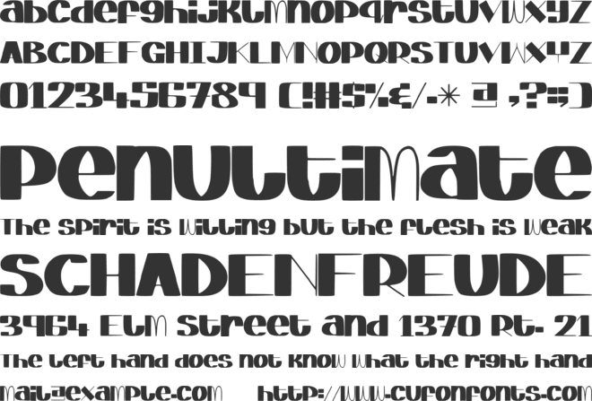 ElegantAgege font preview