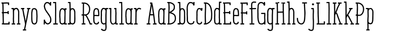 Enyo Slab Regular font