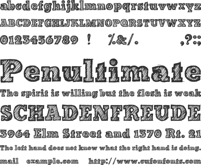 Bad Tripped font preview