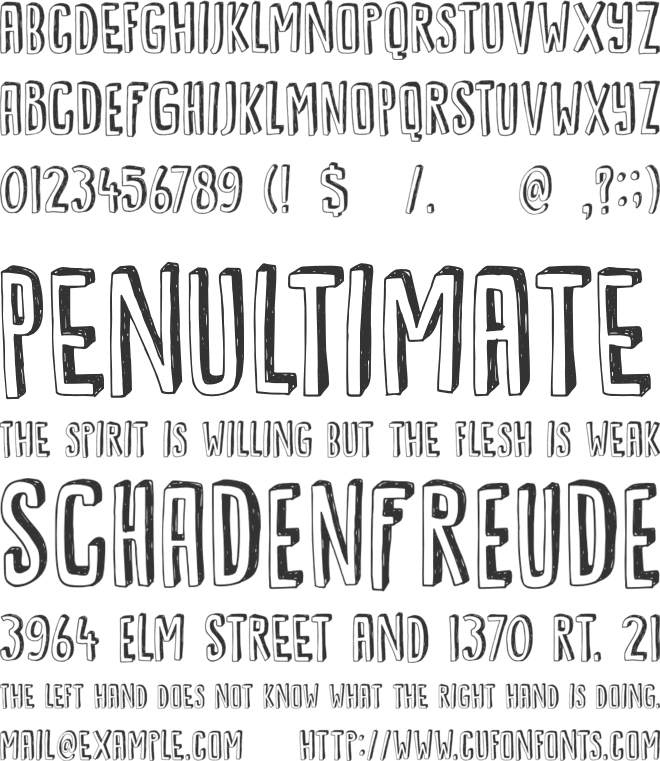 DK Kwark font preview