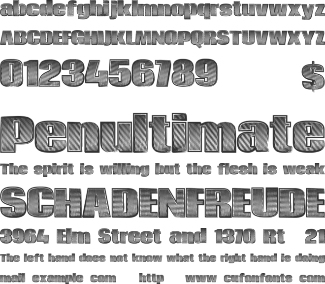 EnergyDrink font preview