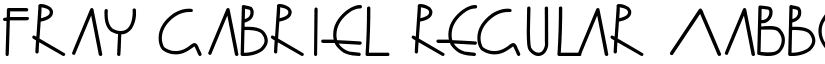 Fray Gabriel font download