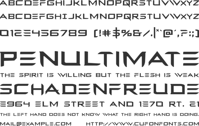 Ferret Face font preview