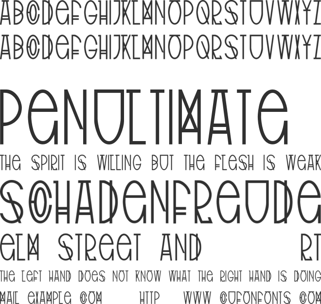 Tribal Type font preview