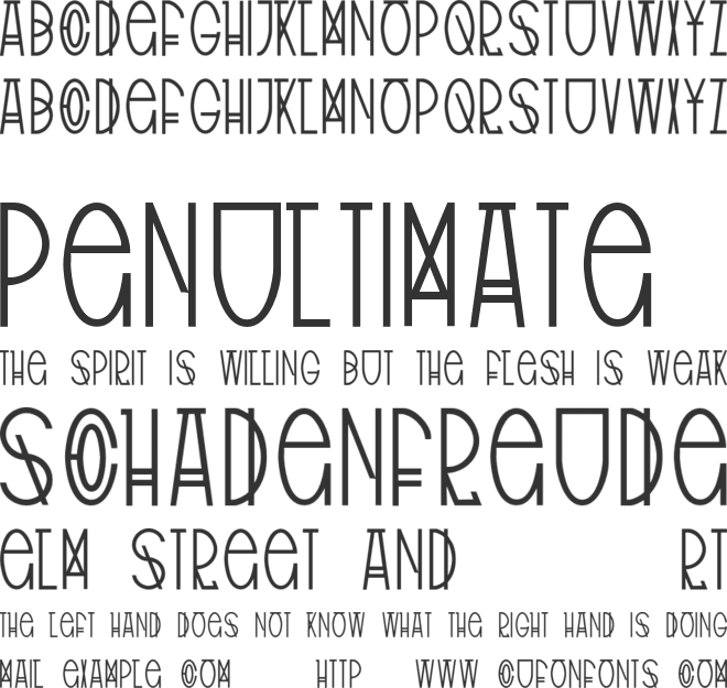 Tribal Type font preview