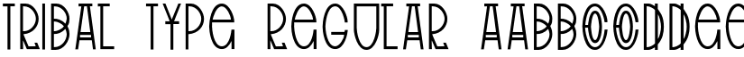 Tribal Type Regular font
