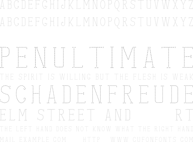 stitches font preview