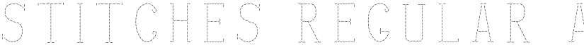 stitches Regular font