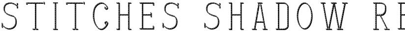 stitches shadow Regular font