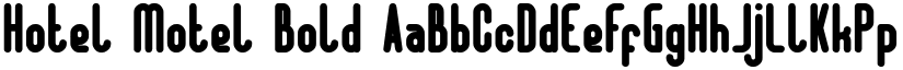 Hotel Motel Bold font