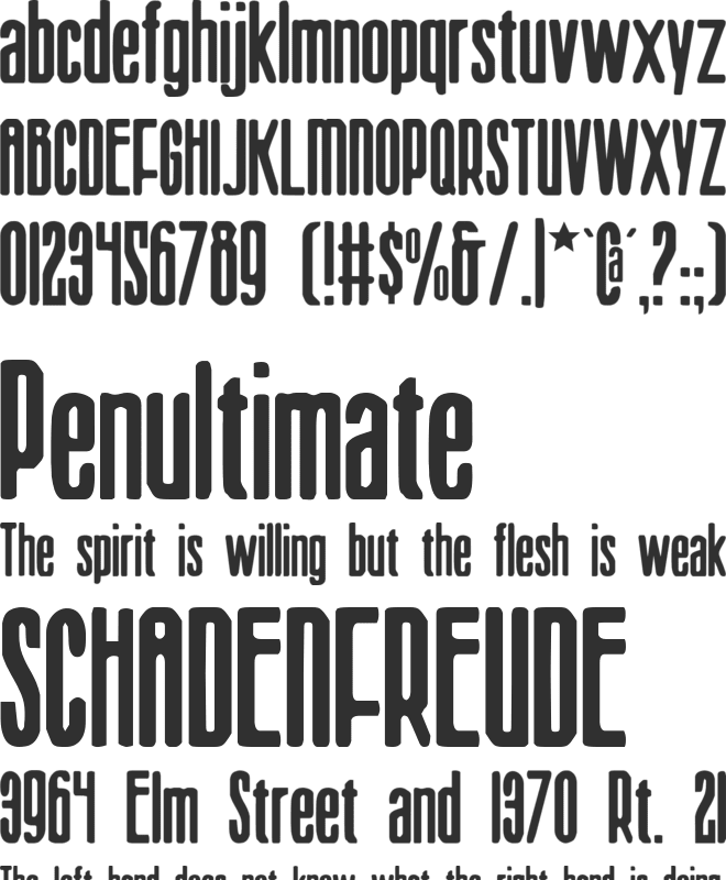 Sister Europe font preview