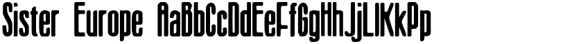 Sister Europe font