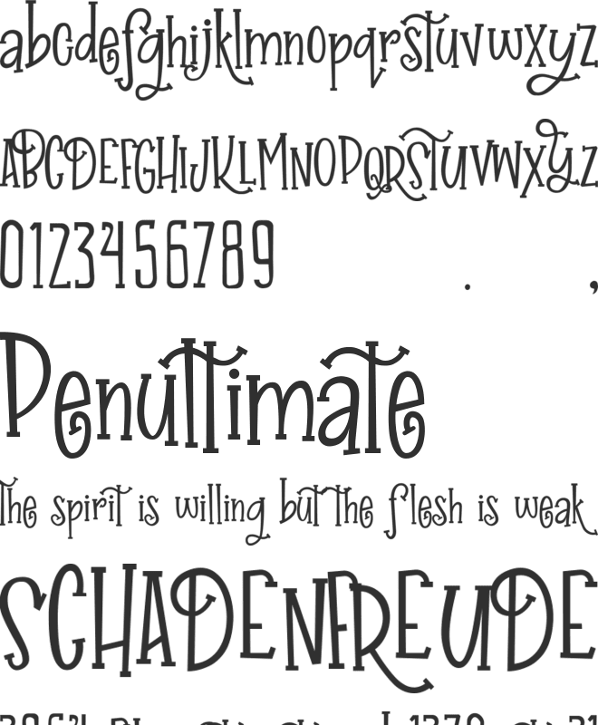 Inner Autumn demo font preview
