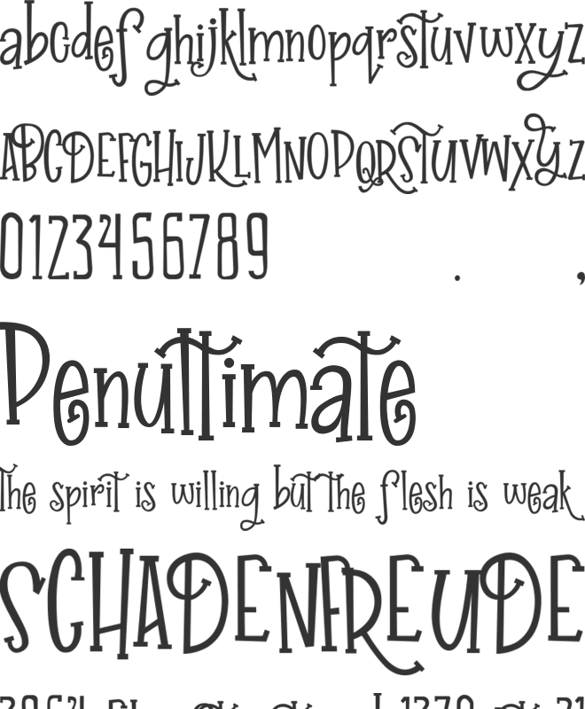 Inner Autumn demo font preview