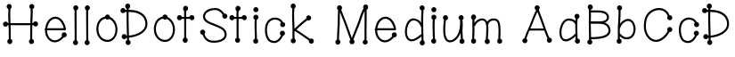 HelloDotStick font download