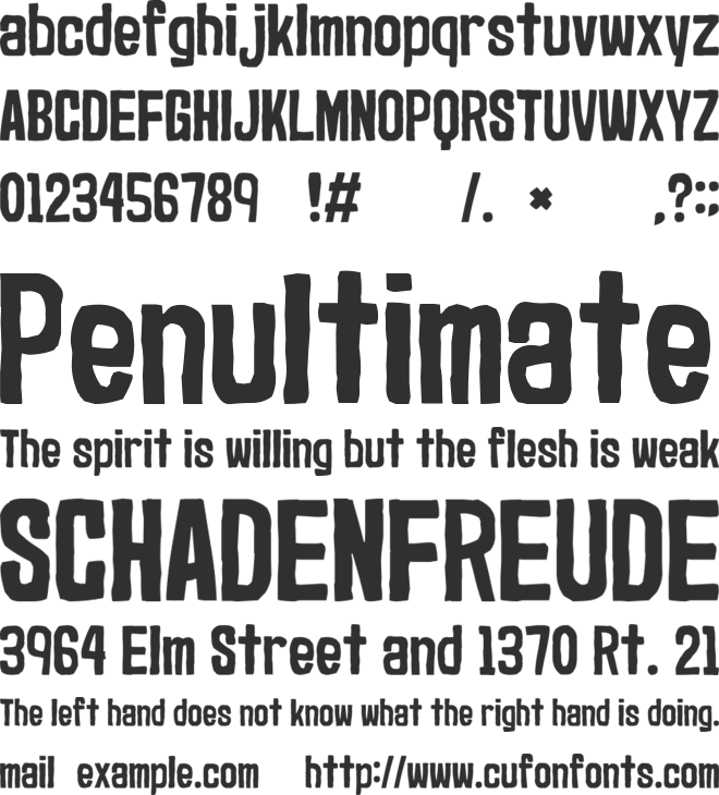 Marker2 font preview