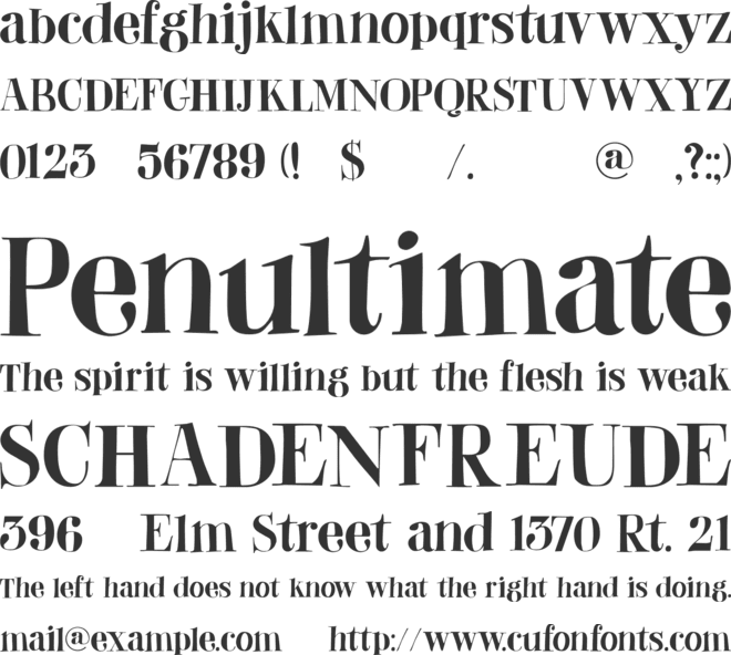 DK Abeille font preview