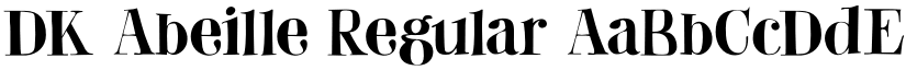 DK Abeille Regular font