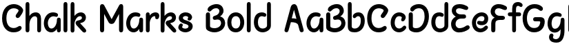 Chalk Marks Bold font