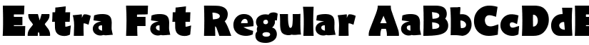 Extra Fat Regular font