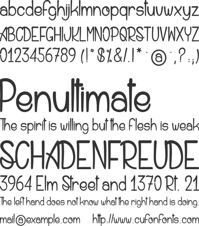 Saint Andrew des Kiwis font preview