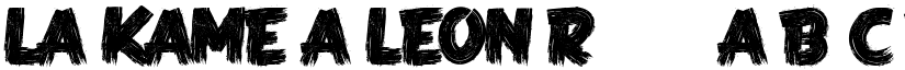 LA KAME A LEON Regular font