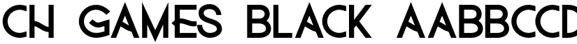 Ch Games Black font