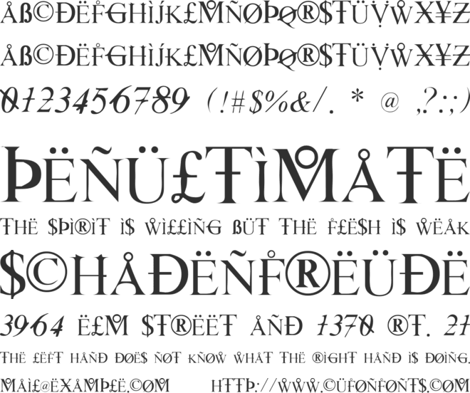 Hackers font preview