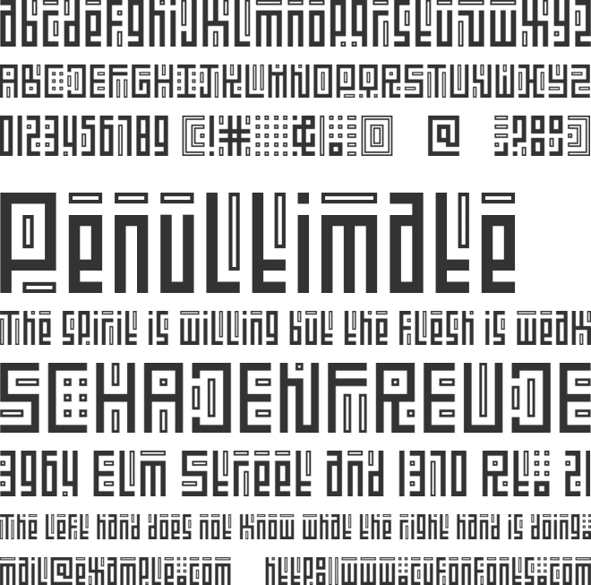 Kufication font preview