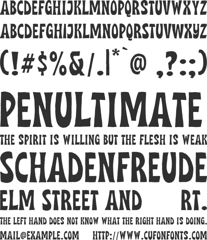 Midgeto DEMO font preview