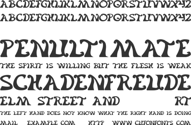 flower generation font preview