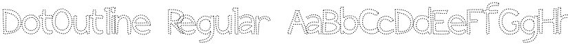 DotOutline Regular font